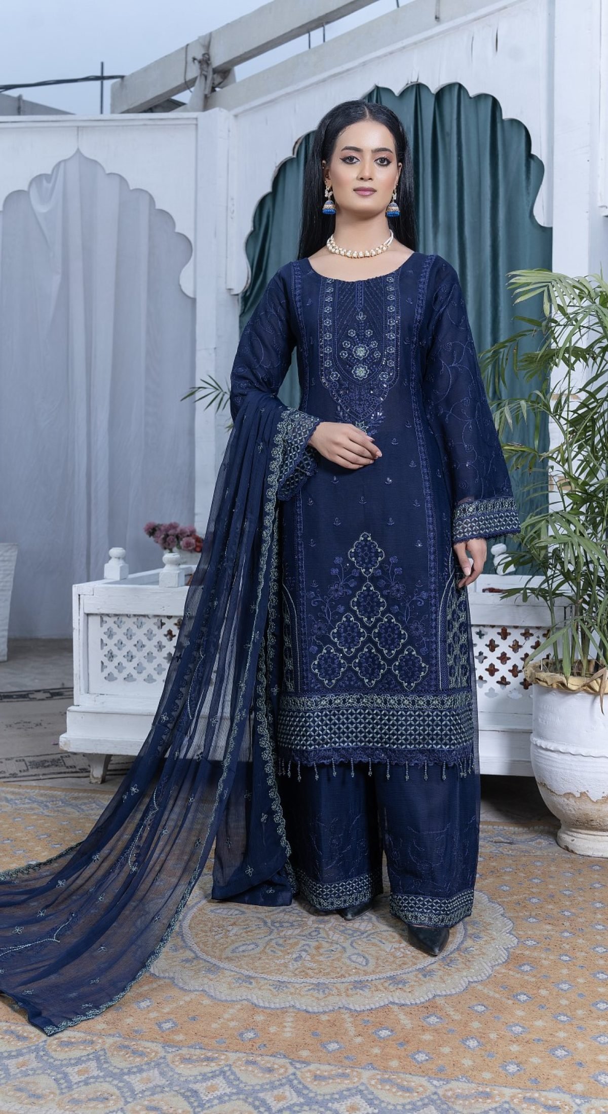 S222 Umar boutique shafoon unstitched collection 2025