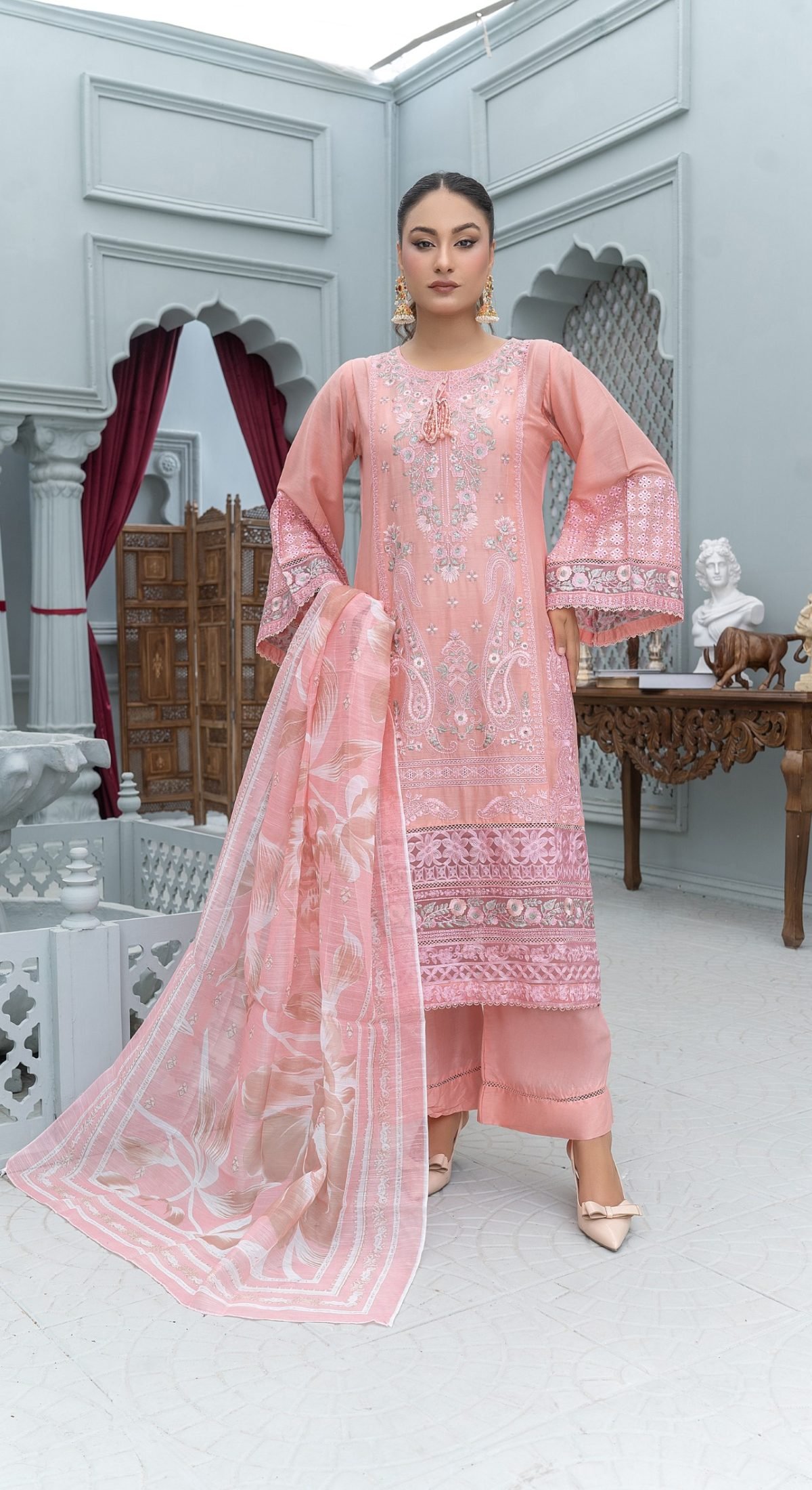 K55 peach cotton umar boutique (2)