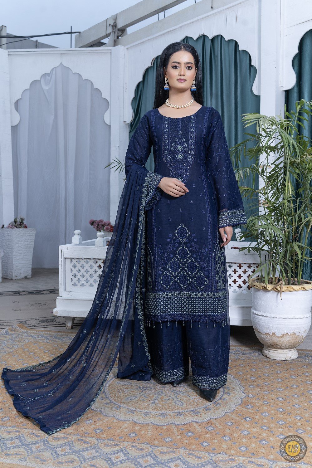 S222 Umar boutique shafoon unstitched collection 2025
